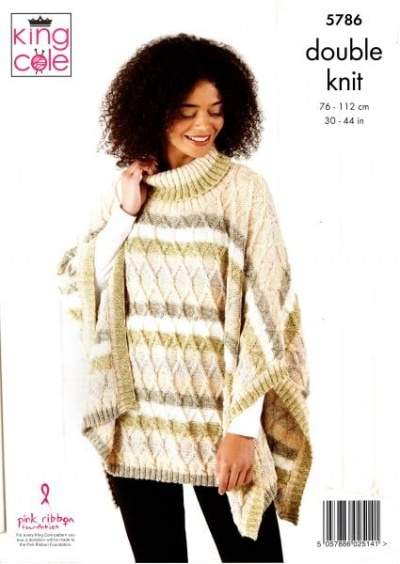 Knitting Pattern - King Cole 5786 - Harvest DK - Ladies Tabbards